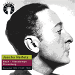 Jascha Heifetz plays Bach, Vieuxtemps & Gruenberg