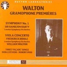 Walton Gramophone Premieres